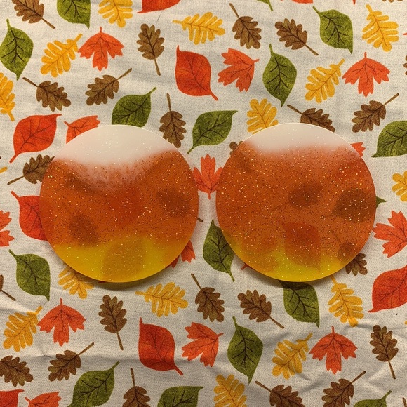 Hand Crafted Other - Candy corn coasters set